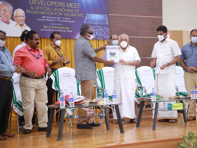 Power Minister K Krishnankutty released the project report of Idukki Second Power House at KSEB headquarters.