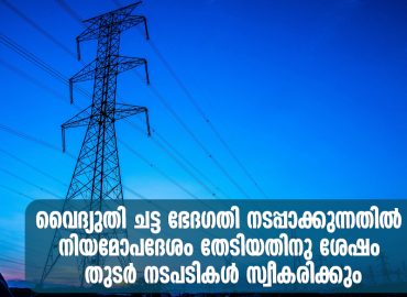 Amendment of Electricity Act-Actions only after seeking legal advice