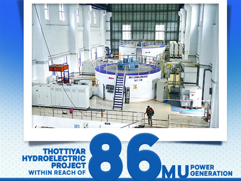 Thottiyar Hydropower Project to generate 85.7 million units of electricity
